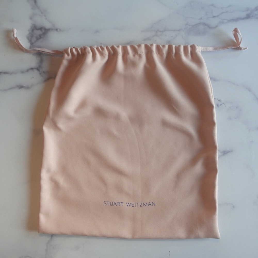 Stuart Weitzman Dust Bag Pastel Pink Shoes Heels Gift Bag Storage Travel‎ 15x16